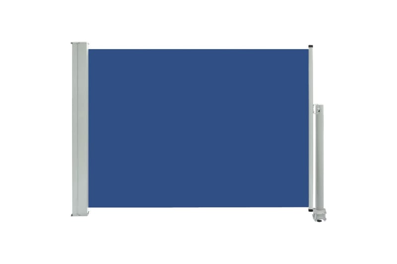 Uttrekkbar sidemarkise 80x300 cm blå - Sidemarkise - Markiser
