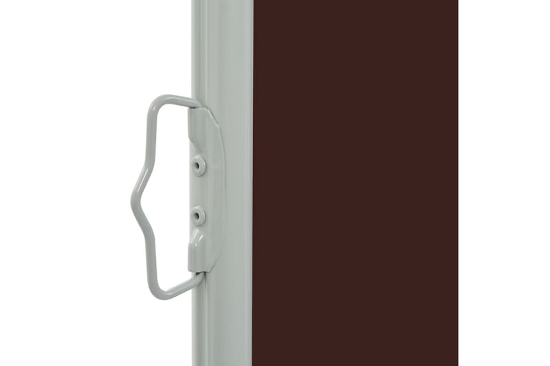 Uttrekkbar sidemarkise 80x300 cm brun - Sidemarkise - Markiser