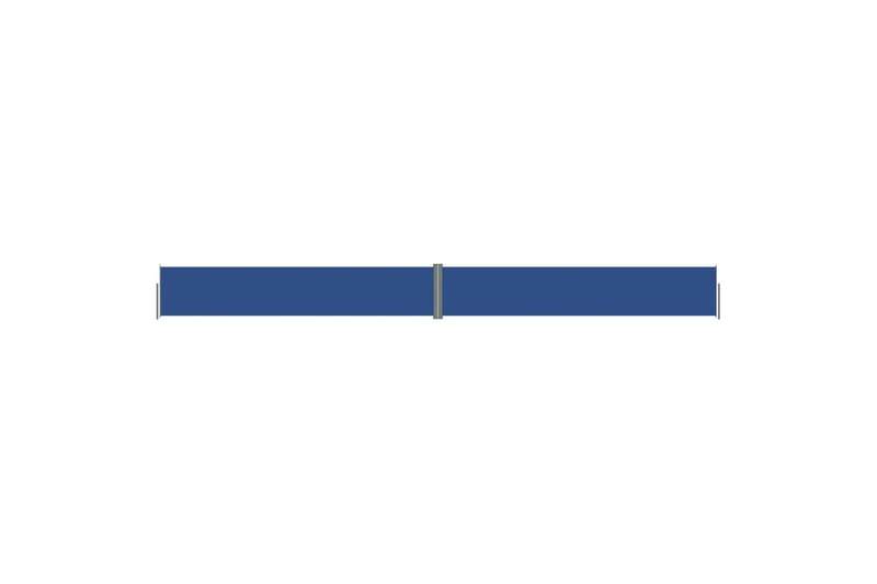 Uttrekkbar sidemarkise blå 117x1200 cm - Blå - Markiser - Sidemarkise
