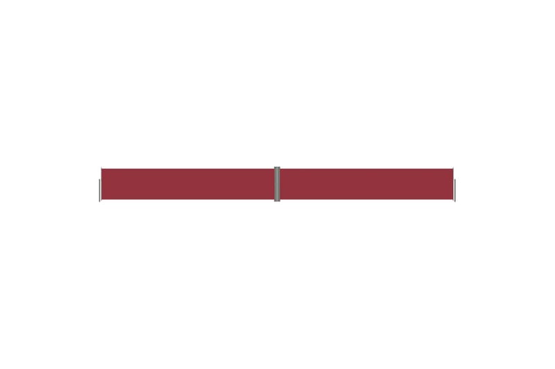 Uttrekkbar sidemarkise rød 117x1200 cm - Rød - Sidemarkise - Markiser
