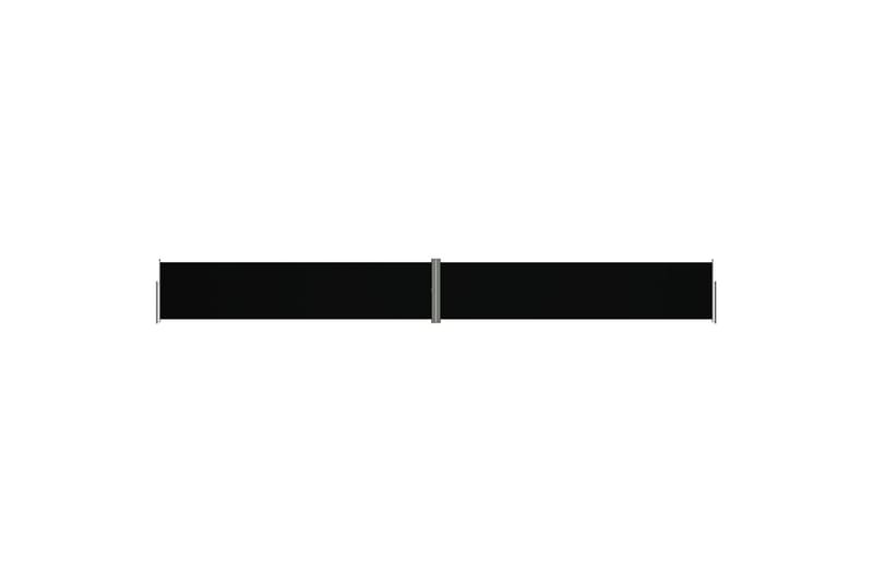 Uttrekkbar sidemarkise svart 140x1200 cm - Svart - Sidemarkise - Markiser