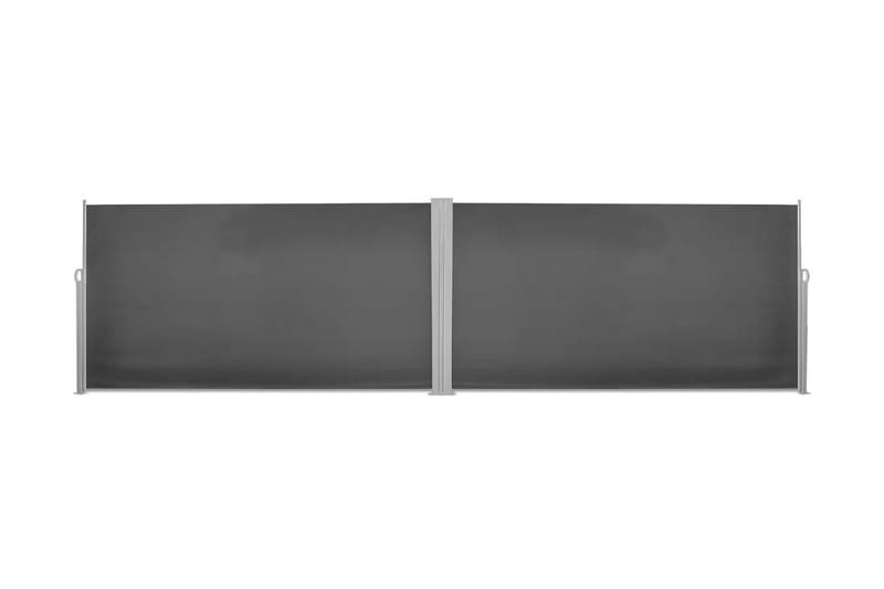 Uttrekkbar sidemarkise svart 160x600 cm - Svart - Sidemarkise - Markiser