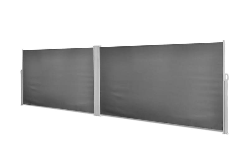 Uttrekkbar sidemarkise svart 160x600 cm - Svart - Sidemarkise - Markiser