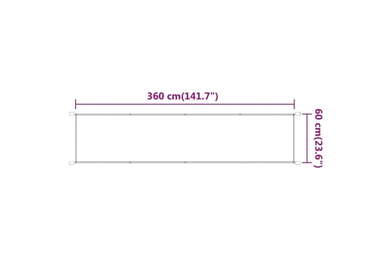 Vertikal markise beige 60x360 cm oxford stoff - Beige - Markiser - Vindusmarkise