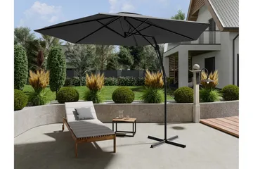 Brambleton Parasoll 3m - Grå - Hagemøbler & utemiljø - Solbeskyttelse - Parasoller - Hengeparasoll