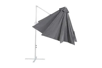 Calimera Hengende parasoll 295 cm - Grå/Hvit - Hagemøbler & utemiljø - Solbeskyttelse - Parasoller - Hengeparasoll