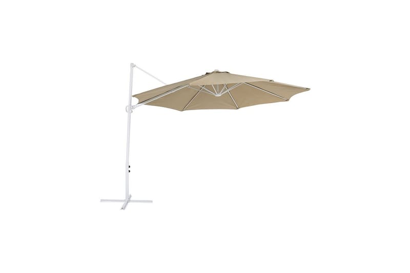 Calimera Hengende parasoll 295 cm, Beige/Hvit