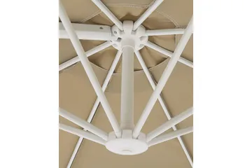 Calimera Hengende parasoll 295 cm - Beige/Hvit - Hagemøbler & utemiljø - Solbeskyttelse - Parasoller - Hengeparasoll