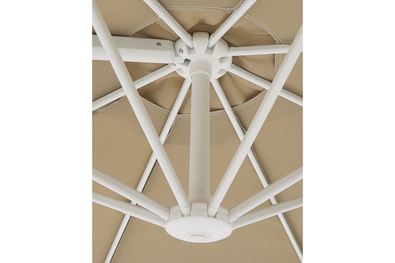 Calimera Hengende parasoll 295 cm - Beige/Hvit - Hagemøbler & utemiljø - Solbeskyttelse - Parasoller - Hengeparasoll