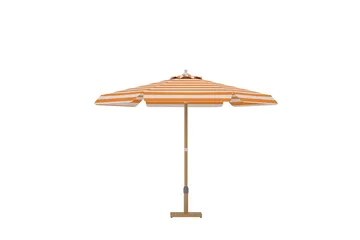 Cerox parasoll 270 cm utendørs - Fersken og hvit, stripete - Hagemøbler & utemiljø - Solbeskyttelse - Parasoller - Balkongparasoll