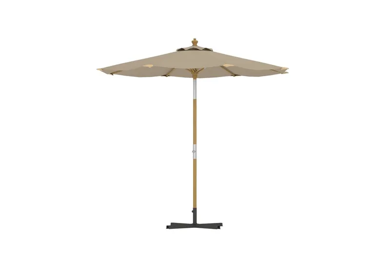 Cerox parasoll 270 cm utendørs - Beige - Hagemøbler & utemiljø - Solbeskyttelse - Parasoller - Baliparasoll