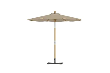 Cerox parasoll 270 cm utendørs - Beige - Hagemøbler & utemiljø - Solbeskyttelse - Parasoller - Baliparasoll