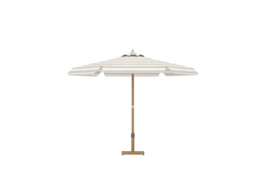 Cerox parasoll 270 cm utendørs - Hvit, stripete - Hagemøbler & utemiljø - Solbeskyttelse - Parasoller - Balkongparasoll