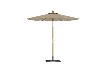 Cerox parasoll 270 cm utendørs - Beige - Hagemøbler & utemiljø - Solbeskyttelse - Parasoller - Baliparasoll