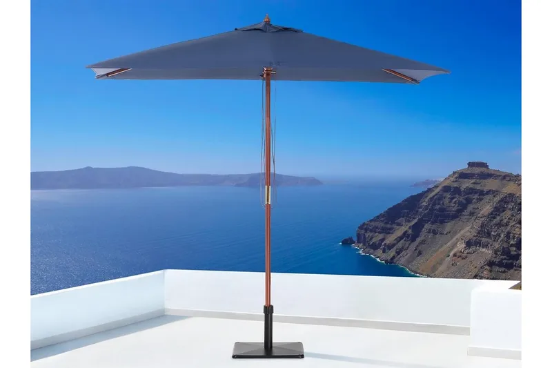 Flamenco Parasoll 244 cm - Blå - Hagemøbler & utemiljø - Solbeskyttelse - Parasoller