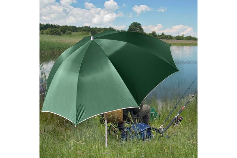 HI Fiskeparaply grønn UV30 200 cm - Parasoller