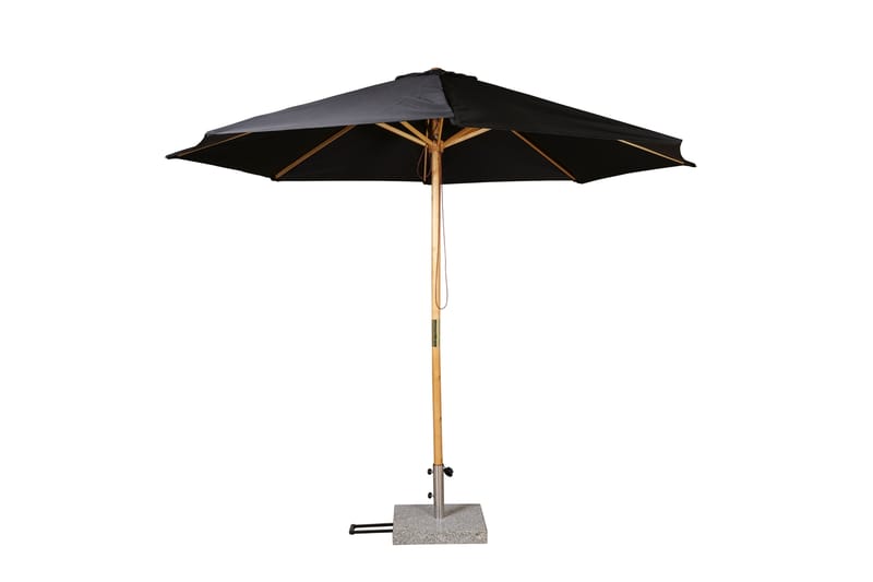 Parasoll Ixos 300 cm Svart/natur - Parasoller