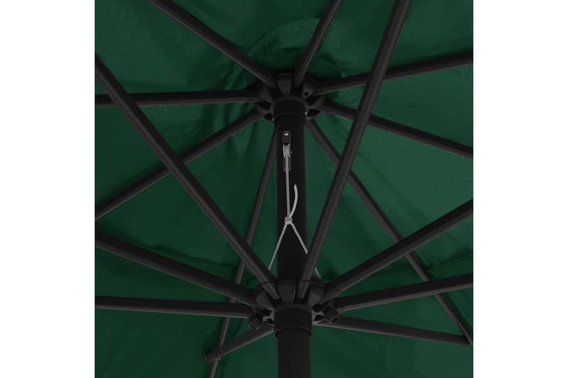 Parasoll med metallstang 400 cm grønn - Grønn - Parasoller