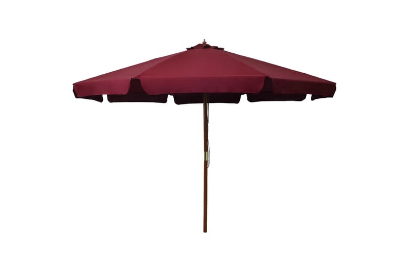 Parasoll med trestang 330 cm burgunder - Parasoller Parasoll med trestang 330 cm burgunder - Parasoller