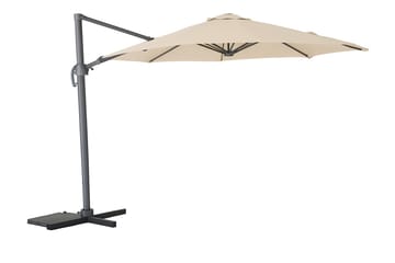 Miami Hageparasoll Frittstående Ø3,5 m - Sand - Hagemøbler & utemiljø - Solbeskyttelse - Parasoller - Hengeparasoll