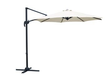 Miami Hengeparasoll Ø3 m - Sand - Hagemøbler & utemiljø - Solbeskyttelse - Parasoller - Hengeparasoll