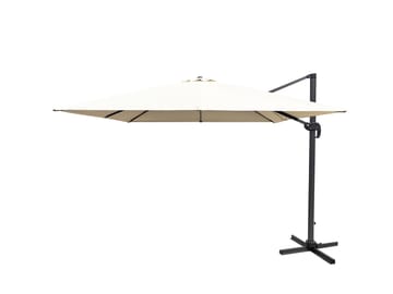 Miami Parasoll Frittstående 3×3 m - Sand - Hagemøbler & utemiljø - Solbeskyttelse - Parasoller - Hengeparasoll