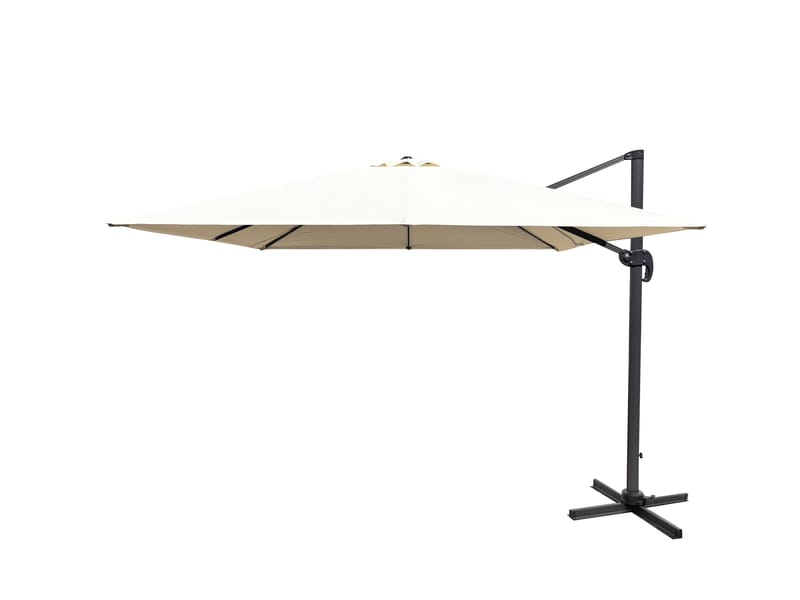 Miami Parasoll Frittstående 3×3 m - Sand - Hagemøbler & utemiljø - Solbeskyttelse - Parasoller - Hengeparasoll