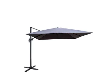 Miami Parasoll Frittstående 3×3 m - Grå - Hagemøbler & utemiljø - Solbeskyttelse - Parasoller - Hengeparasoll