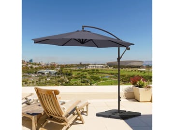 PALMA Parasoll Ø3 m - Grå - Hagemøbler & utemiljø - Solbeskyttelse - Parasoller - Hengeparasoll