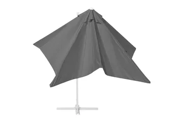 Paraply Monza - Grå, hvit - Hagemøbler & utemiljø - Solbeskyttelse - Parasoller - Hengeparasoll