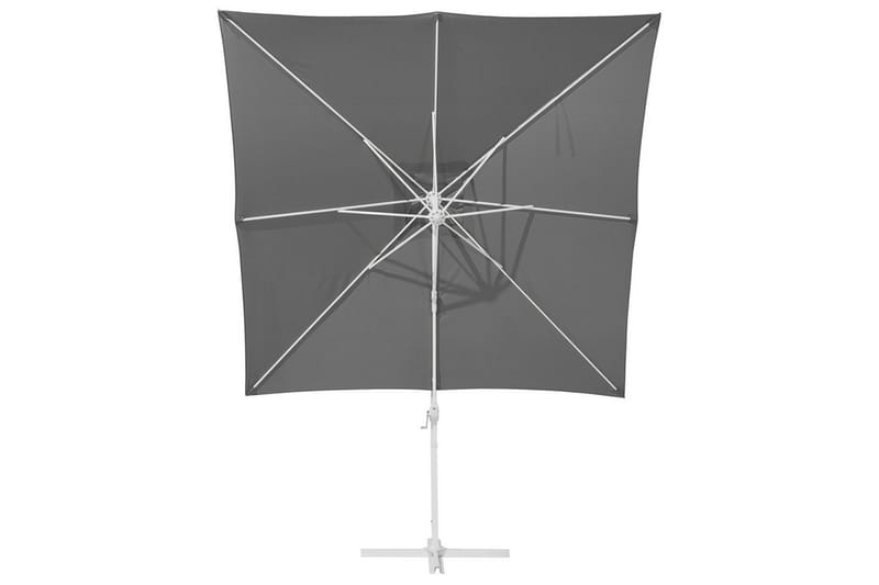 Paraply Monza - Grå, hvit - Hagemøbler & utemiljø - Solbeskyttelse - Parasoller - Hengeparasoll