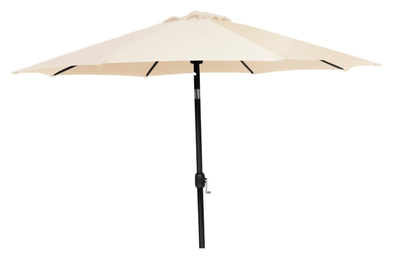 PARASOLL 300 CM ALU BEIGE - Aluminium og polyester - Parasoller