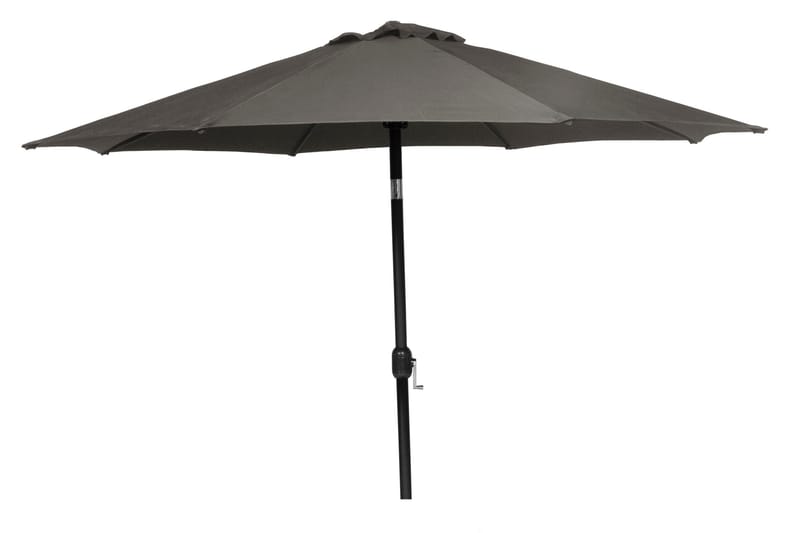 PARASOLL 300 CM ALU GRÅ - Aluminium og polyester - Hagemøbler & utemiljø - Solbeskyttelse - Parasoller
