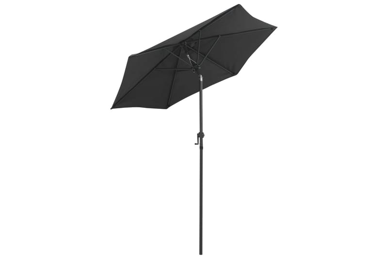 Parasoll antrasitt 200x211 cm aluminium - Parasoller