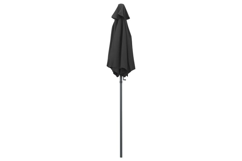 Parasoll antrasitt 200x211 cm aluminium - Parasoller