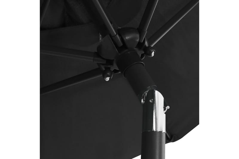 Parasoll antrasitt 200x211 cm aluminium - Parasoller