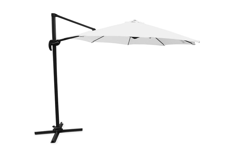 Parasoll Leeds 300 cm Hvit - Parasoller