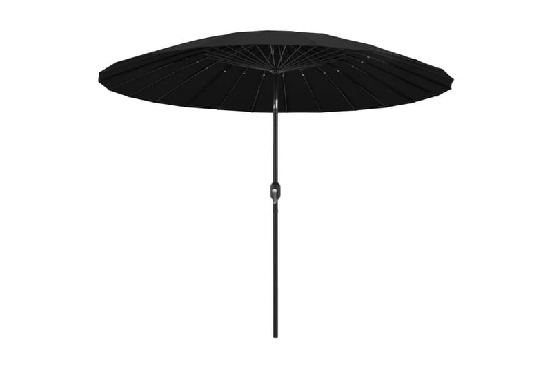 Parasoll med aluminiumsstang 270 cm svart - Parasoller
