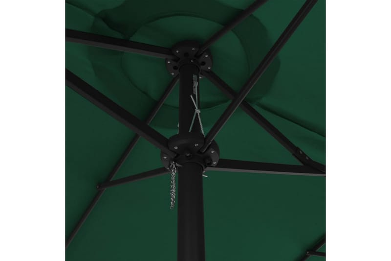 Parasoll med aluminiumsstang 460x270 cm grønn - Grønn - Parasoller