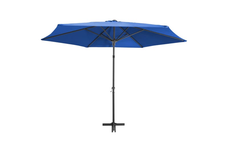 Parasoll med stålstang 300 cm asurblå - Parasoller