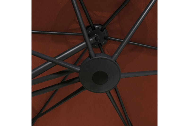 Parasoll med stålstang 300 cm terrakotta - Parasoller