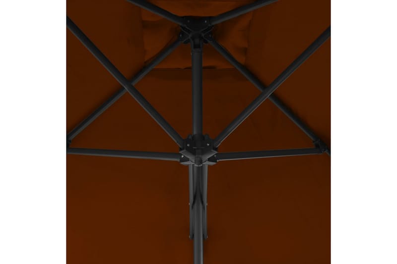 Parasoll med stålstang terrakotta 300x230 cm - Parasoller