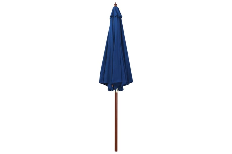 Parasoll med trestang 300x258 cm blå - Parasoller