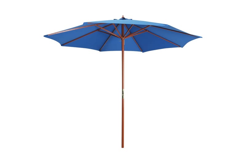 Parasoll med trestang 300x258 cm blå - Parasoller Parasoll med trestang 300x258 cm blå - Parasoller