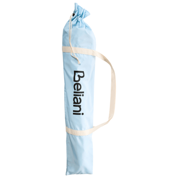 Parasoll utendørs 155 cm Mondello - hvit/blå - Hagemøbler & utemiljø - Solbeskyttelse - Parasoller - Strandparasoll