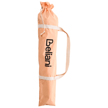 Parasoll utendørs 155 cm Mondello - hvit/oransje - Hagemøbler & utemiljø - Solbeskyttelse - Parasoller - Strandparasoll