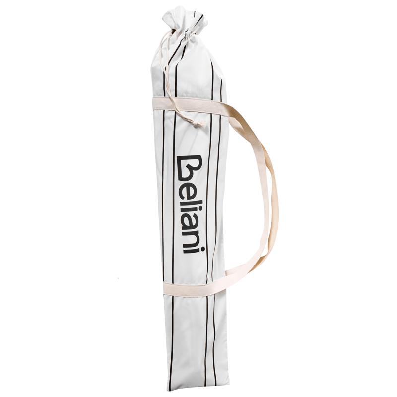 Parasoll utendørs 155 cm Mondello - hvit/svart - Hagemøbler & utemiljø - Solbeskyttelse - Parasoller - Strandparasoll