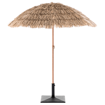 Parasoll utendørs 175 cm Civetta - naturlig/brun - Hagemøbler & utemiljø - Solbeskyttelse - Parasoller - Balkongparasoll