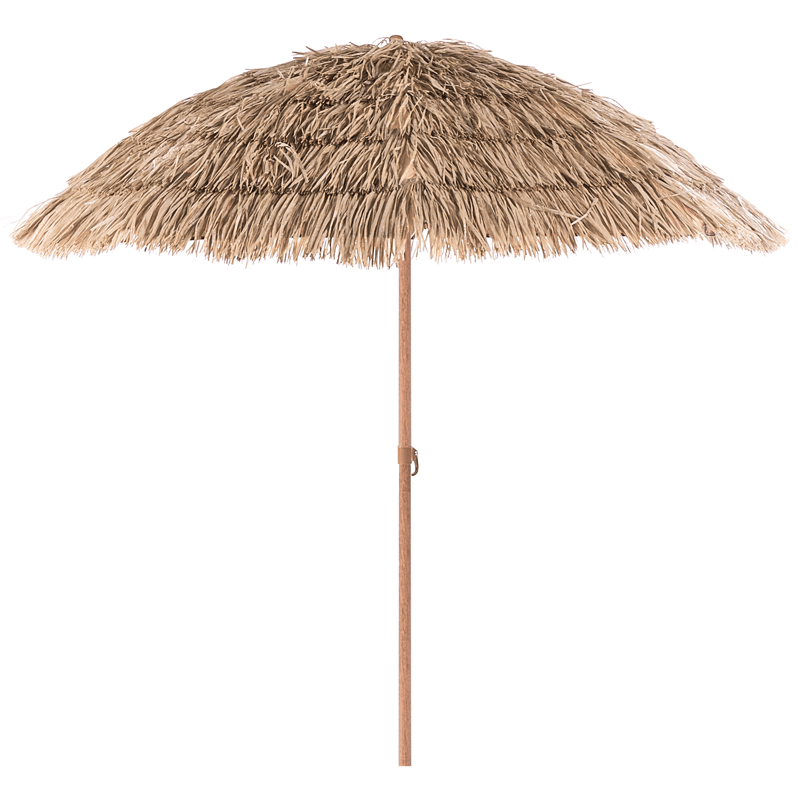 Parasoll utendørs 175 cm Civetta, naturlig/brun