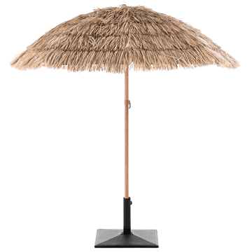 Parasoll utendørs 175 cm Civetta - naturlig/brun - Hagemøbler & utemiljø - Solbeskyttelse - Parasoller - Balkongparasoll